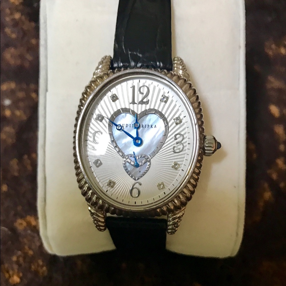 Judith Ripka watch with crystals